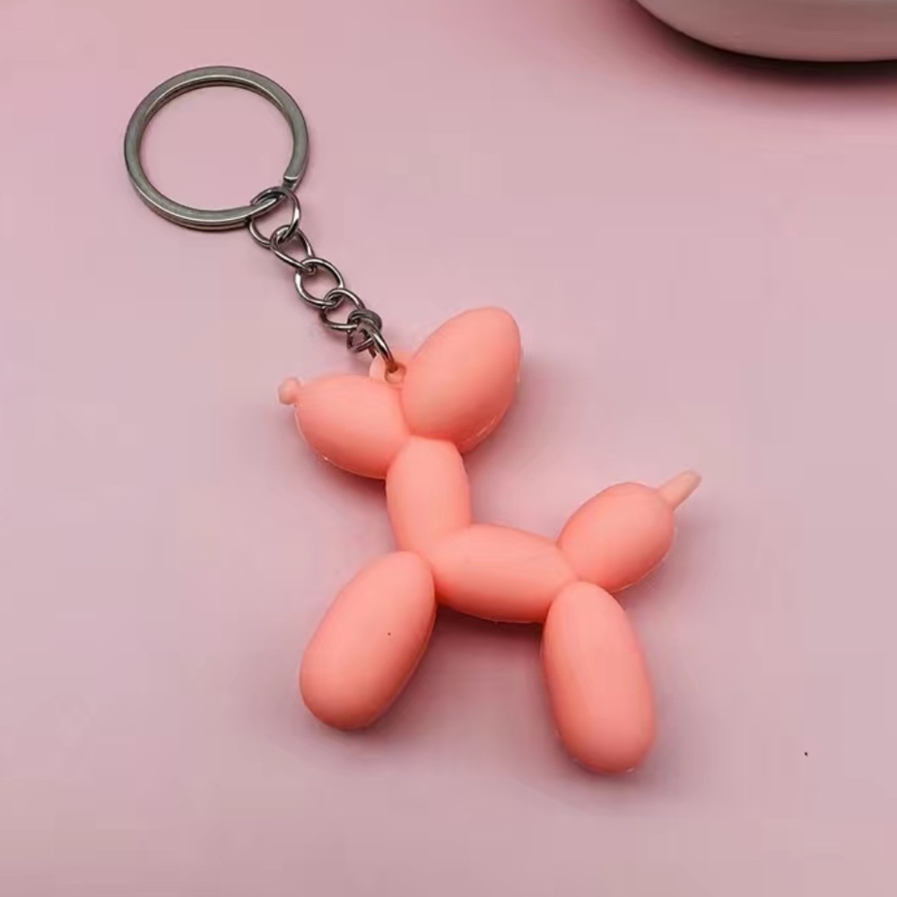 NEW Cute Cartoon Balloon Dog Keychain Mayte Pink bag charm